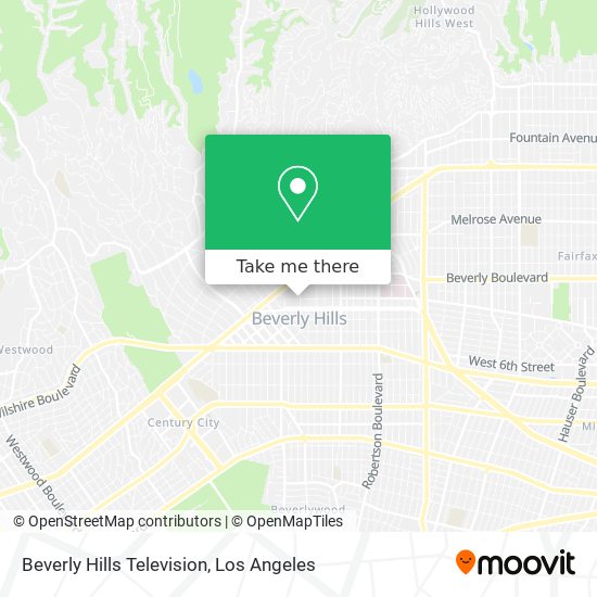 Beverly Hills Television map