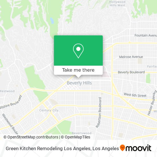 Green Kitchen Remodeling Los Angeles map