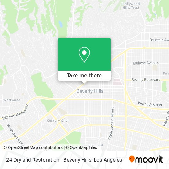 24 Dry and Restoration - Beverly Hills map