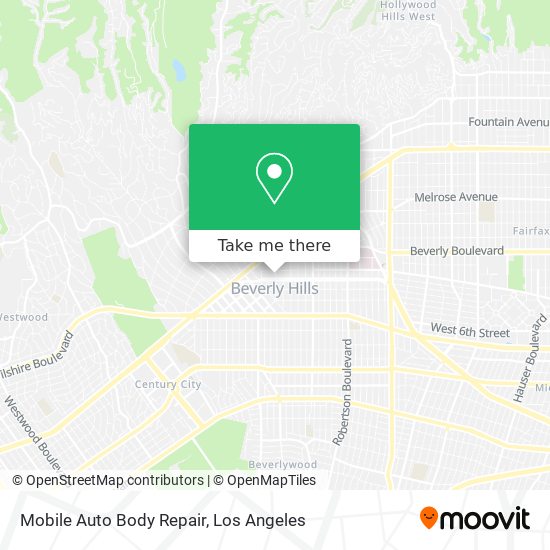 Mobile Auto Body Repair map