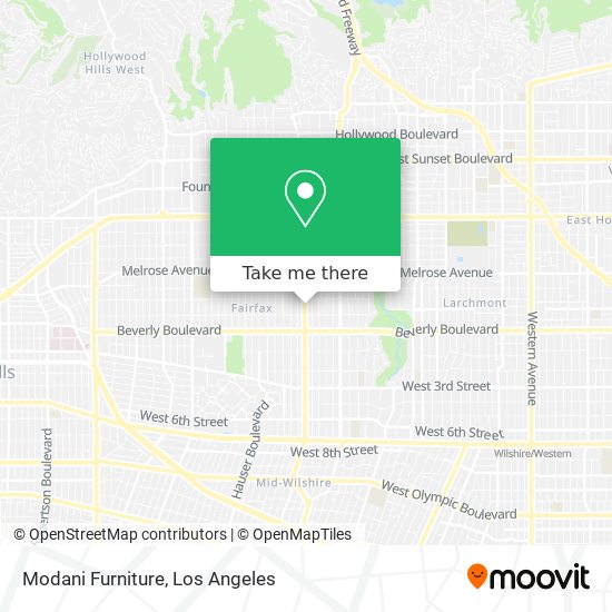 Modani Furniture map