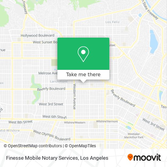 Finesse Mobile Notary Services map