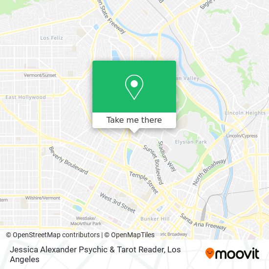 Jessica Alexander Psychic & Tarot Reader map