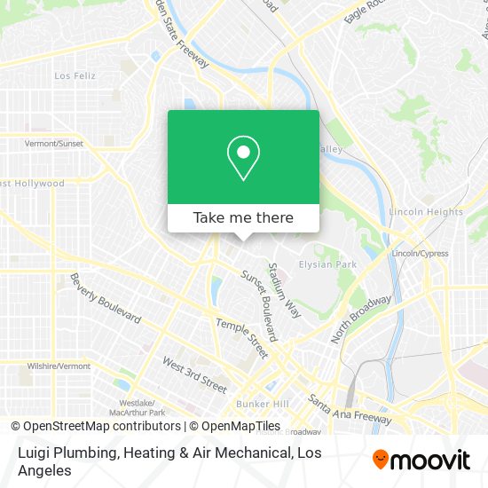 Mapa de Luigi Plumbing, Heating & Air Mechanical
