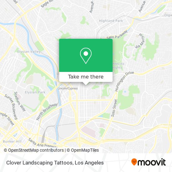 Mapa de Clover Landscaping Tattoos