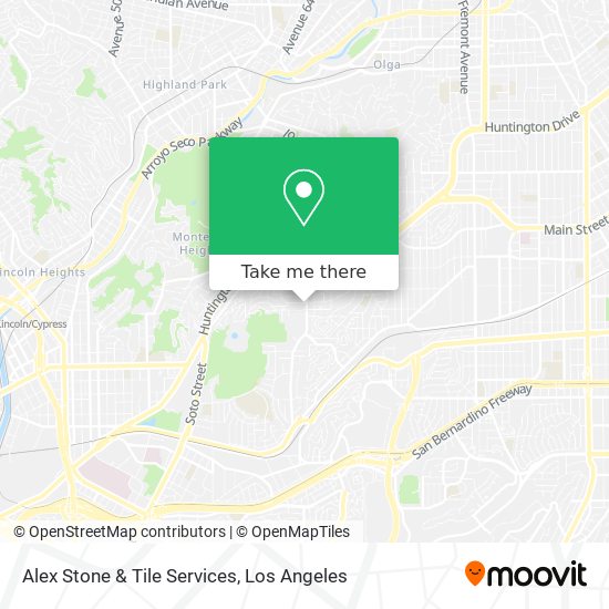 Alex Stone & Tile Services map