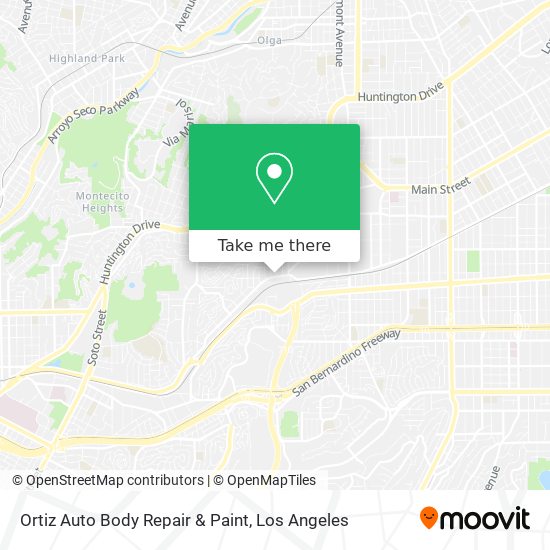 Ortiz Auto Body Repair & Paint map