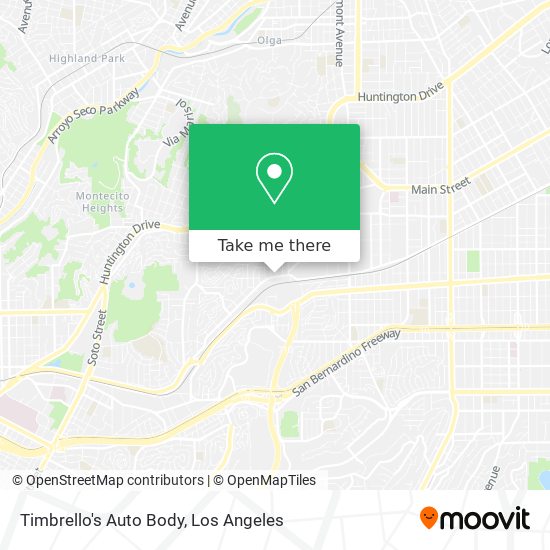 Timbrello's Auto Body map