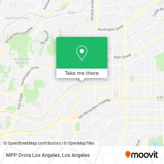 Mapa de MPP Orora Los Angeles