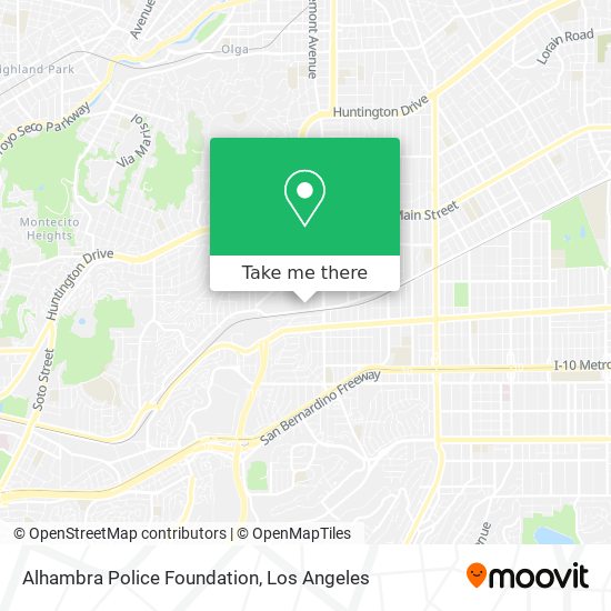 Alhambra Police Foundation map