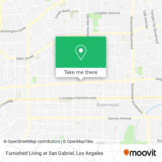 Mapa de Furnished Living at San Gabriel
