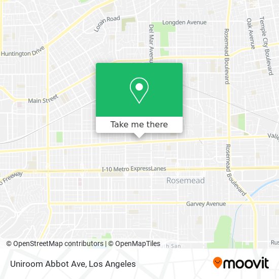 Uniroom Abbot Ave map