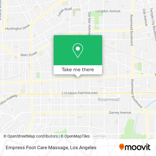 Empress Foot Care Massage map