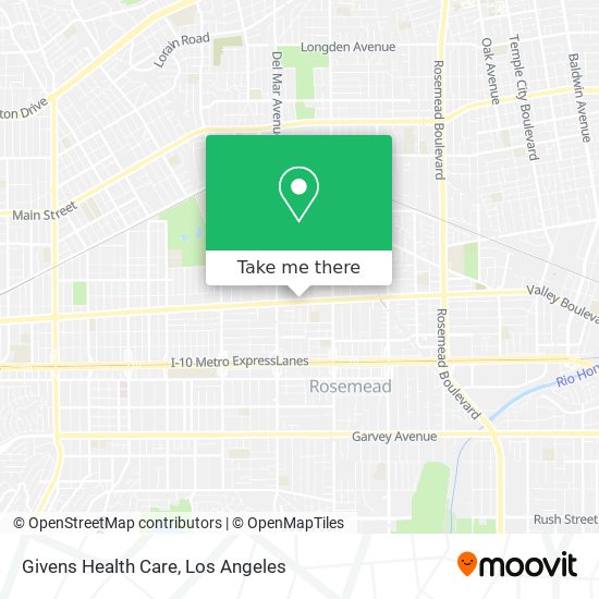 Givens Health Care map