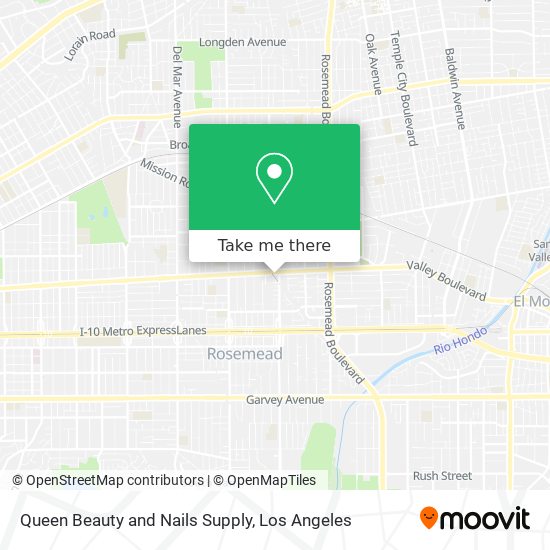 Queen Beauty and Nails Supply map