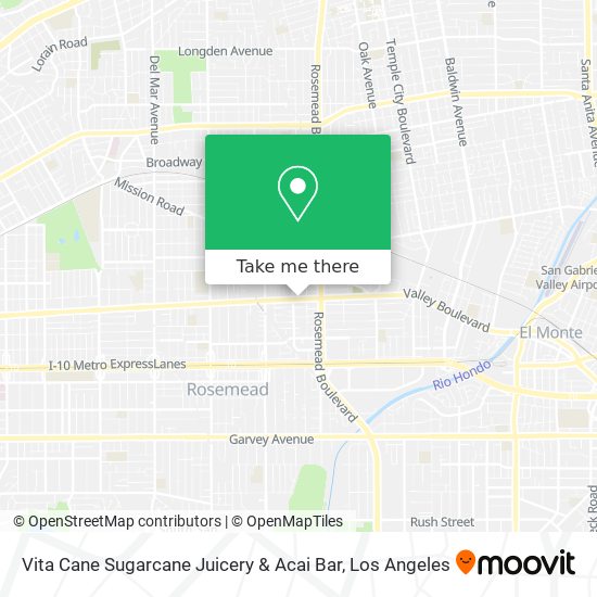 Vita Cane Sugarcane Juicery & Acai Bar map