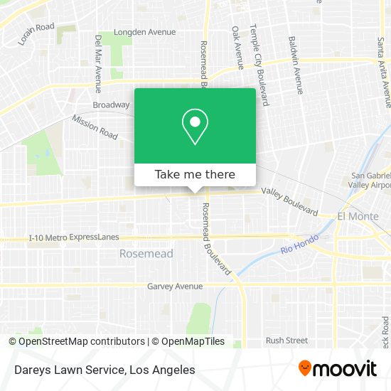 Dareys Lawn Service map