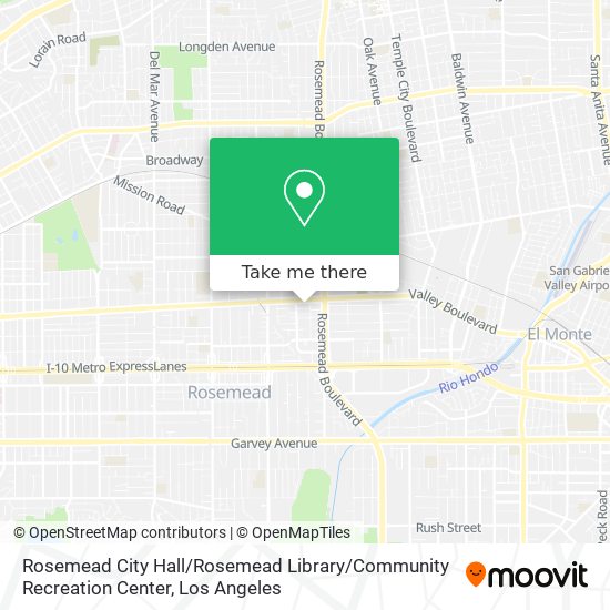 Rosemead City Hall / Rosemead Library / Community Recreation Center map