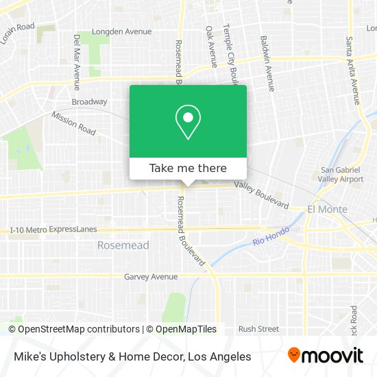 Mapa de Mike's Upholstery & Home Decor