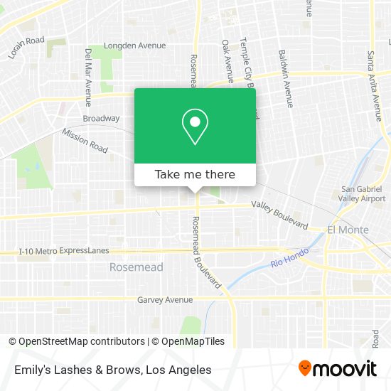 Mapa de Emily's Lashes & Brows
