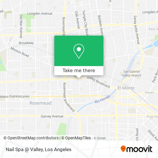 Mapa de Nail Spa @ Valley