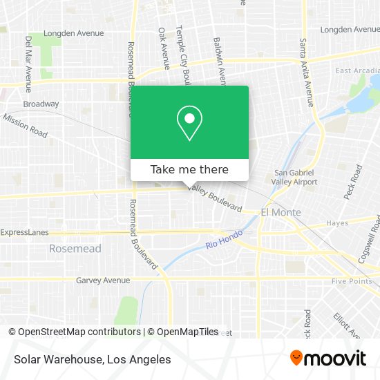 Solar Warehouse map