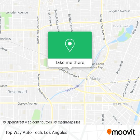 Top Way Auto Tech map
