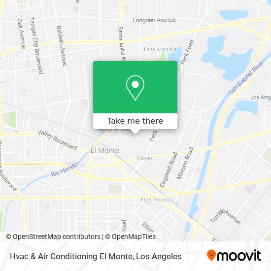 Hvac & Air Conditioning El Monte map