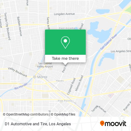 D1 Automotive and Tire map