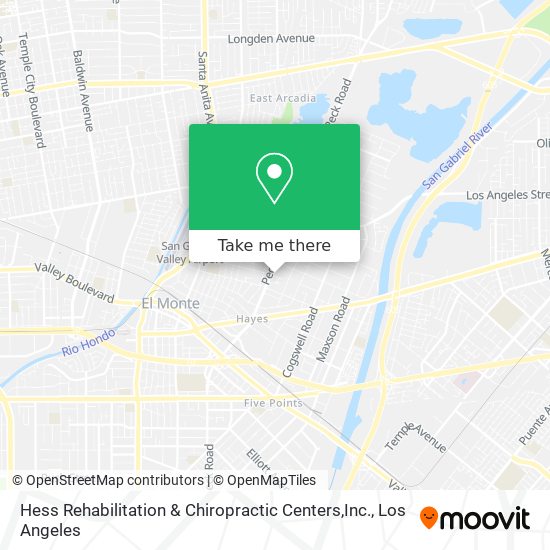 Mapa de Hess Rehabilitation & Chiropractic Centers,Inc.