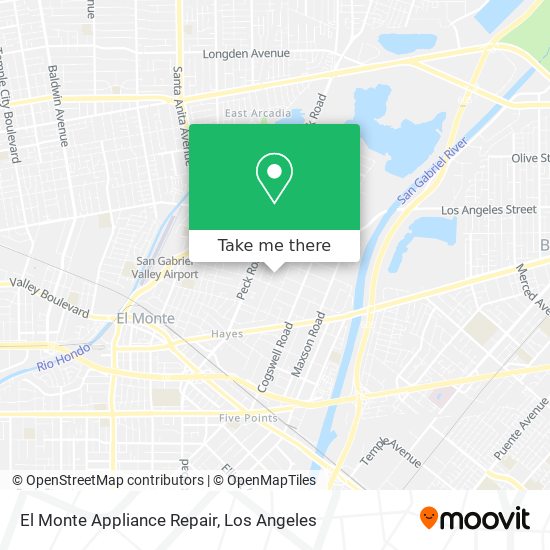 Mapa de El Monte Appliance Repair