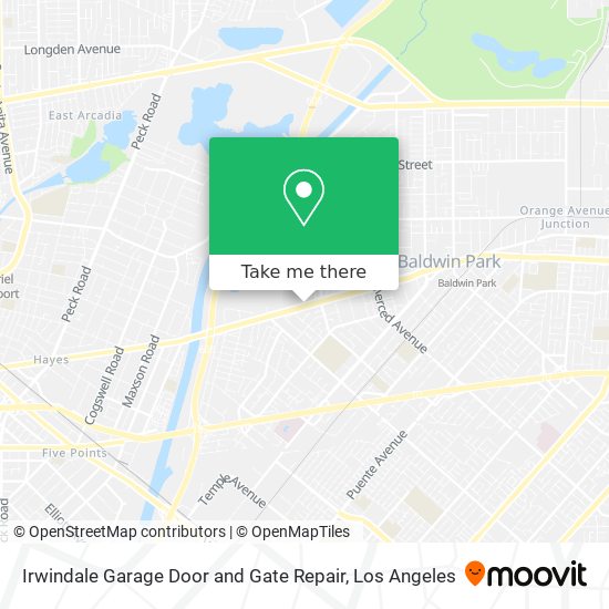 Irwindale Garage Door and Gate Repair map