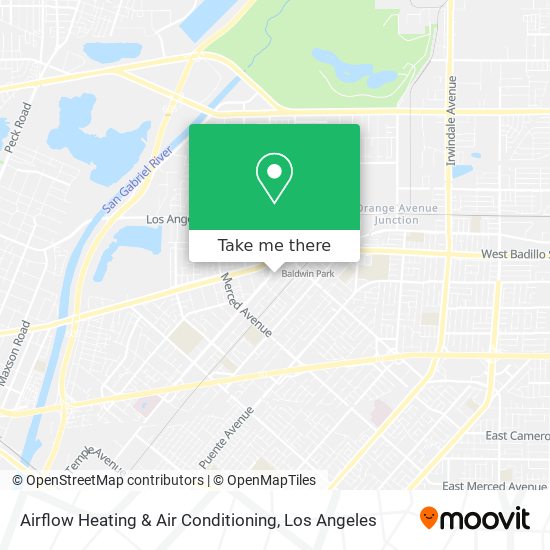 Airflow Heating & Air Conditioning map