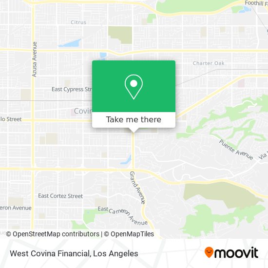 West Covina Financial map