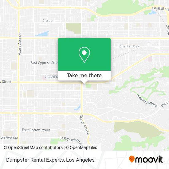 Dumpster Rental Experts map