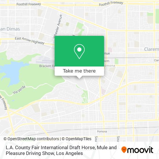 L.A. County Fair International Draft Horse, Mule and Pleasure Driving Show map