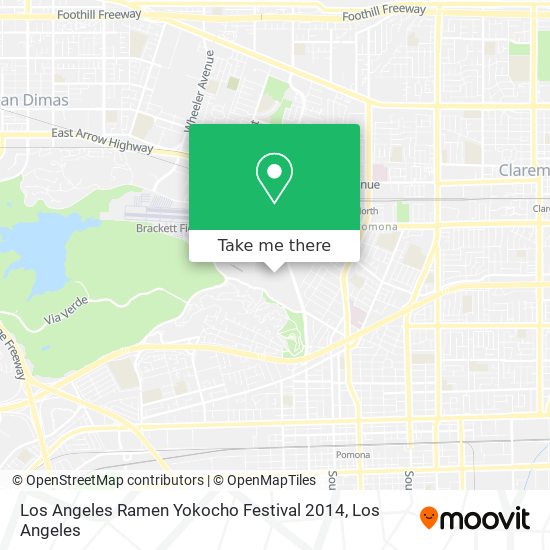 Los Angeles Ramen Yokocho Festival 2014 map