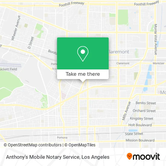 Mapa de Anthony's Mobile Notary Service