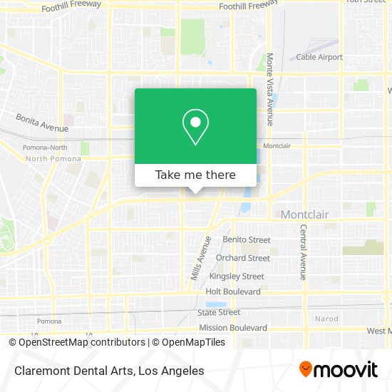 Mapa de Claremont Dental Arts