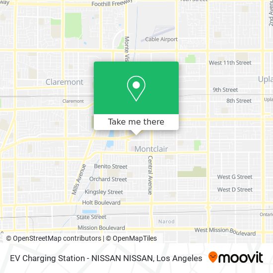 EV Charging Station - NISSAN NISSAN map