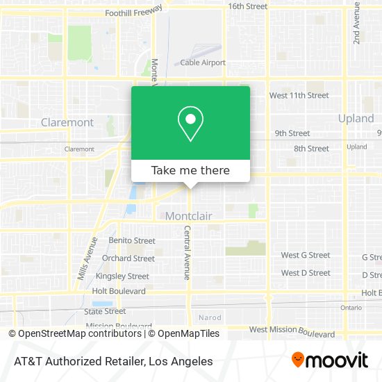 Mapa de AT&T Authorized Retailer