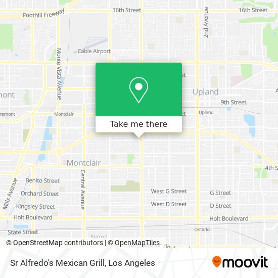 Mapa de Sr Alfredo's Mexican Grill
