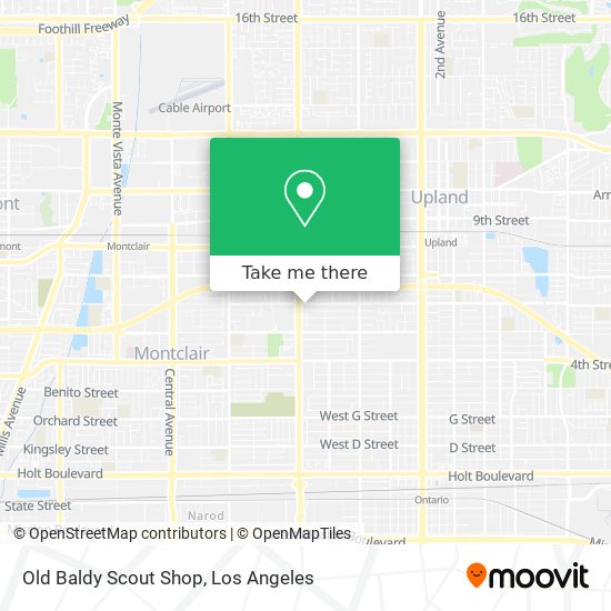 Old Baldy Scout Shop map