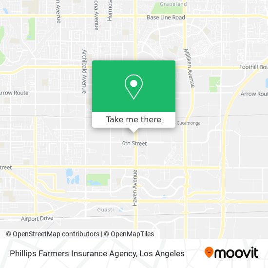 Mapa de Phillips Farmers Insurance Agency