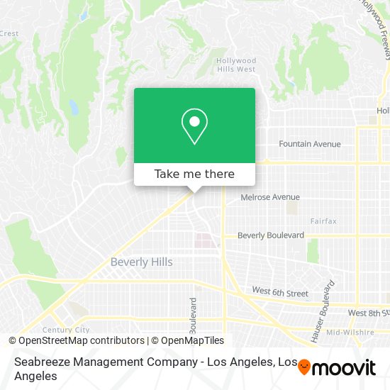 Seabreeze Management Company - Los Angeles map