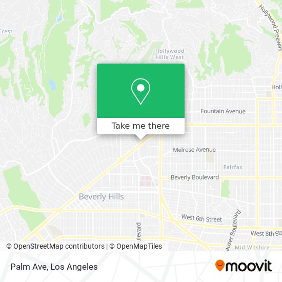 Palm Ave map