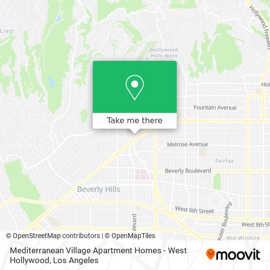 Mediterranean Village Apartment Homes - West Hollywood map