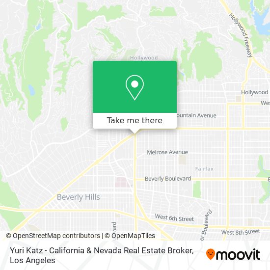 Yuri Katz - California & Nevada Real Estate Broker map