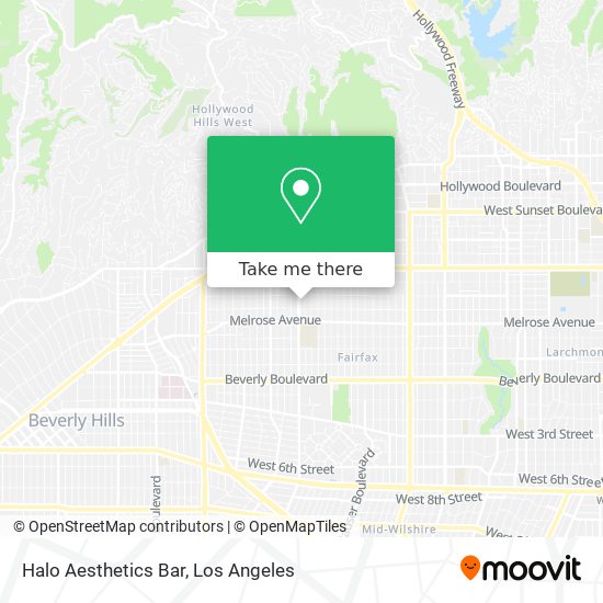 Mapa de Halo Aesthetics Bar