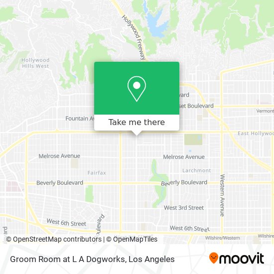 Mapa de Groom Room at L A Dogworks